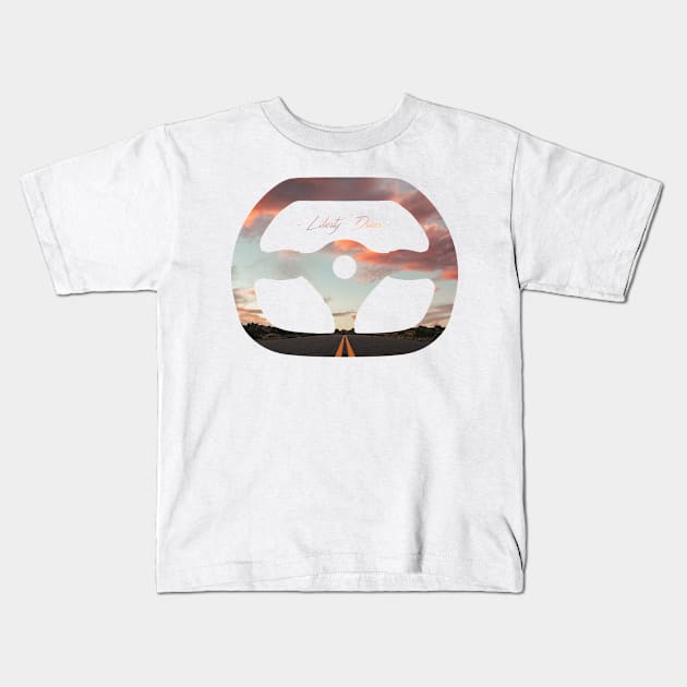 SUNSET DRIVE Kids T-Shirt by Liberty Driver